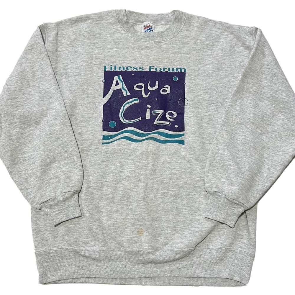 Vintage | Aqua Cize 90s Crewneck Sweatshirt Jerzees Exercise